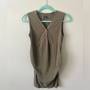 Ruched side bodycon maternity dress